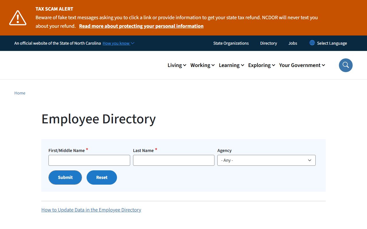 Mecklenburg County phone area codes NC employee directory lookup